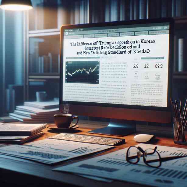 한국 금리 결정의 저변에 깔린 트럼프 연설, 코스닥의 새로운 상장폐지 기준 한국 금리 결정의 저변에 깔린 트럼프 연설, 코스닥의 새로운 상장폐지 기준