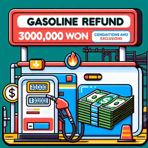주유비 환급 30만원, 조건과 제외 대상 정리 주유비 환급 30만원, 조건과 제외 대상 정리